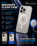 IPHONE 15 PRO MAX COVZY PREMIUM CLEAR MAGSAFE CASE  SLIM STRONG & CRYSTAL CLEAR PROTECTION