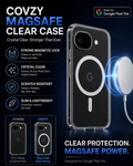 GOOGLE PIXAL 10A COVZY PREMIUM CLEAR MAGSAFE CASE  SLIM STRONG & CRYSTAL CLEAR PROTECTION