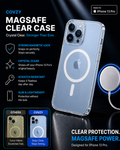 IPHONE 13PRO COVZY PREMIUM CLEAR MAGSAFE CASE  SLIM STRONG & CRYSTAL CLEAR PROTECTION