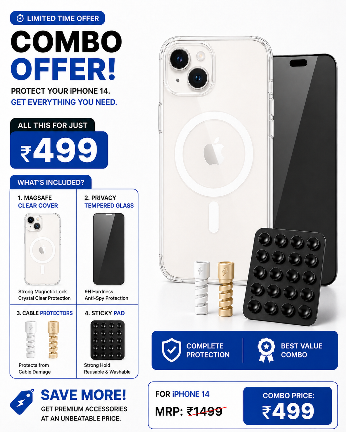 IPHONE 14 ULTIMATE PROTECTION COMBO