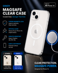 IPHONE 14 COVZY PREMIUM CLEAR MAGSAFE CASE  SLIM STRONG & CRYSTAL CLEAR PROTECTION