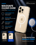 IPHONE 14PRO MAX COVZY PREMIUM CLEAR MAGSAFE CASE  SLIM STRONG & CRYSTAL CLEAR PROTECTION