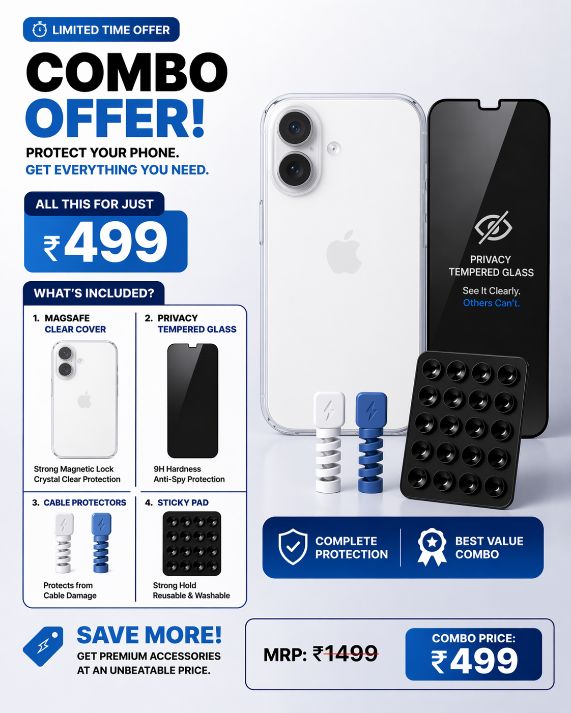 IPHONE 16 ULTIMATE PROTECTION COMBO
