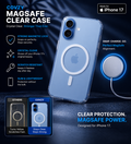 IPHONE 17 COVZY PREMIUM CLEAR MAGSAFE CASE  SLIM STRONG & CRYSTAL CLEAR PROTECTION
