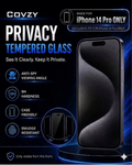 IPHONE 14 PRO COVZY PREMIUM PRIVACY TEMPERDGLASS FULL PROTECTION