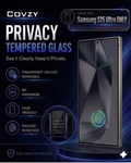 SAMSUNG S25ULTRA  COVZY PREMIUM PRIVACY WITH FINGERPRINT WORKING TEMPERDGLASS FULL PROTECTION