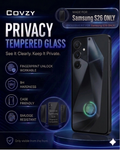 SAMSUNG S26 COVZY PREMIUM PRIVACY WITH FINGERPRINT WORKING TEMPERDGLASS FULL PORTRECTION