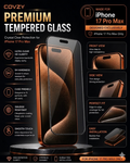 IPHONE 17 PRO COVZY PREMIUM HD CLEAR TEMPERDGLASS FULL PROTECTION