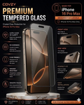 IPHONE 16 PRO MAX COVZY PREMIUM HD CLEAR TEMPERDGLASS FULL PROTECTION
