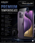 IPHONE 14 PRO COVZY PREMIUM HD CLEAR TEMPERDGLASS FULL PROTECTION