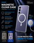 SAMSUNG S24 COVZY PREMIUM CLEAR MAGSAFE CASE  SLIM STRONG & CRYSTAL CLEAR PROTECTION