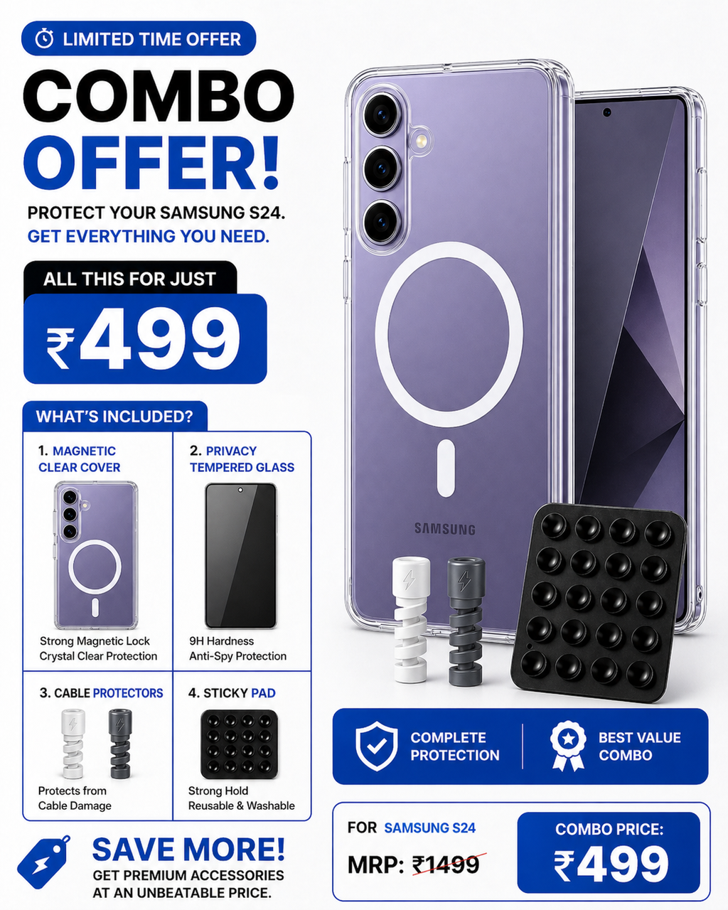 SAMSUNG  S24 ULTIMATE PROTECTION COMBO