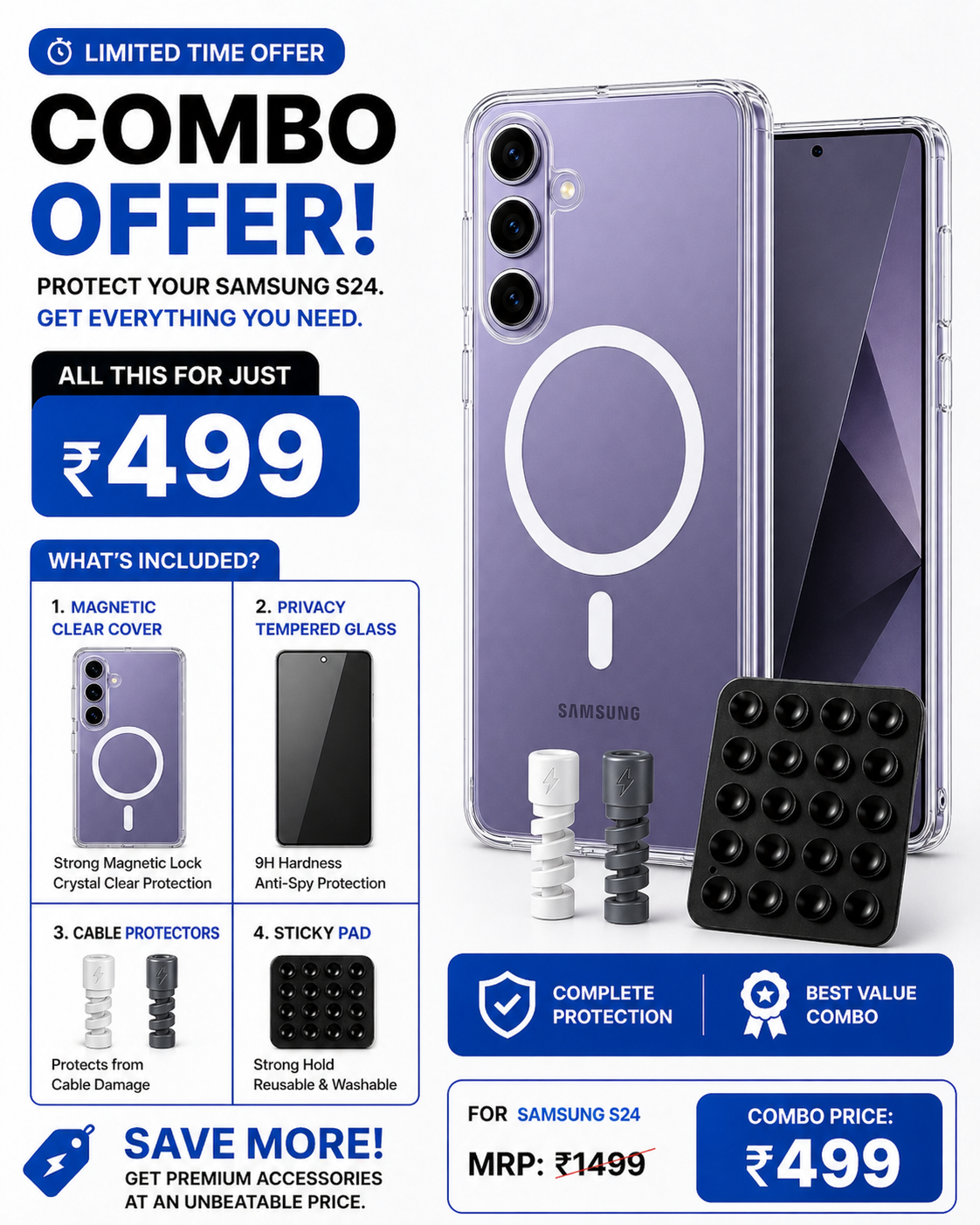 SAMSUNG  S24 ULTIMATE PROTECTION COMBO