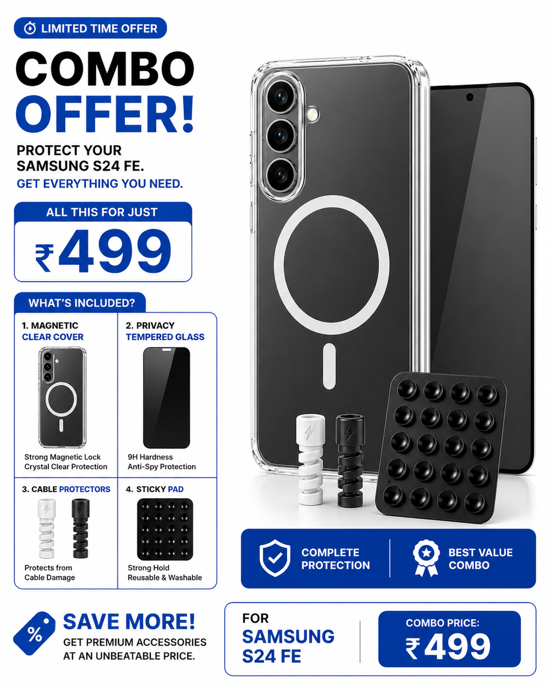 SAMSUNG S24FE ULTIMATE PROTECTION COMBO