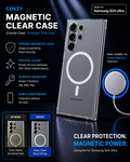 SAMSUNG S24 ULTRA COVZY PREMIUM CLEAR MAGSAFE CASE  SLIM STRONG & CRYSTAL CLEAR PROTECTION