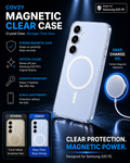 SAMSUNG S25FE COVZY PREMIUM CLEAR MAGSAFE CASE  SLIM STRONG & CRYSTAL CLEAR PROTECTION