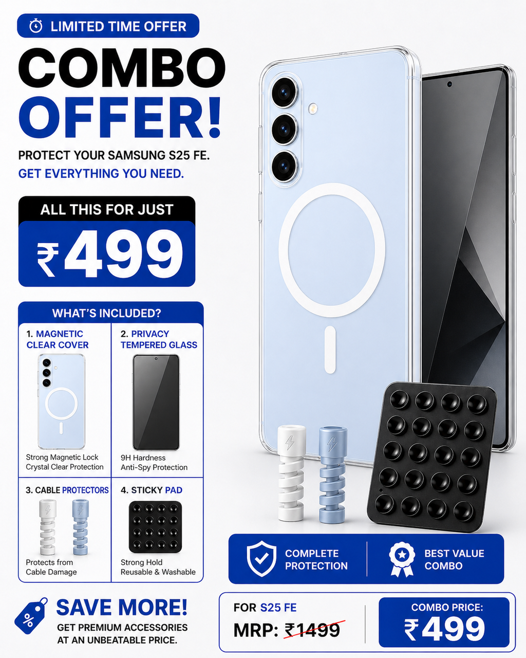 SAMSUNG S25FE ULTIMATE PROTECTION COMBO