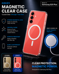 SAMSUNG S25 PLUS COVZY PREMIUM CLEAR MAGSAFE CASE  SLIM STRONG & CRYSTAL CLEAR PROTECTION