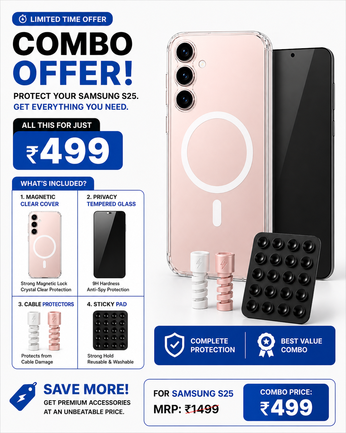 SAMSUNG S25 ULTIMATE PROTECTION COMBO