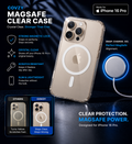 IPHONE 16PRO COVZY PREMIUM CLEAR MAGSAFE CASE  SLIM STRONG & CRYSTAL CLEAR PROTECTION