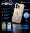 IPHONE 16PRO MAX COVZY PREMIUM CLEAR MAGSAFE CASE  SLIM STRONG & CRYSTAL CLEAR PROTECTION