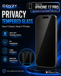 IPHONE 17 PRO COVZY PREMIUM PRIVACY TEMPERDGLASS FULL PROTECTION