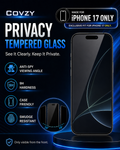 IPHONE 17 COVZY PREMIUM PRIVACY TEMPERDGLASS FULL PROTECTION