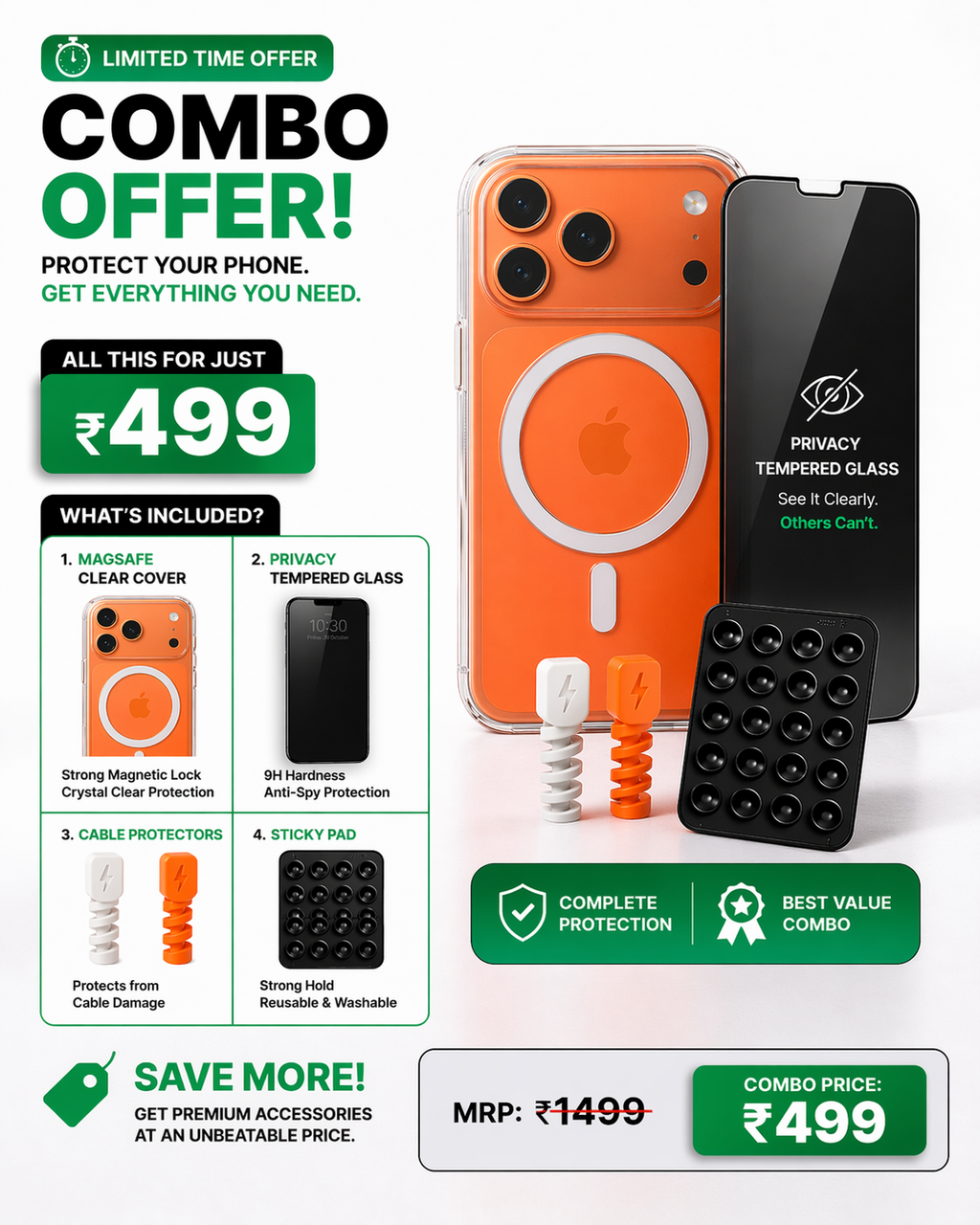 IPHONE 17 PRO ULTIMATE PROTECTION COMBO